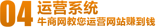 牛商網營銷型網站運營系統