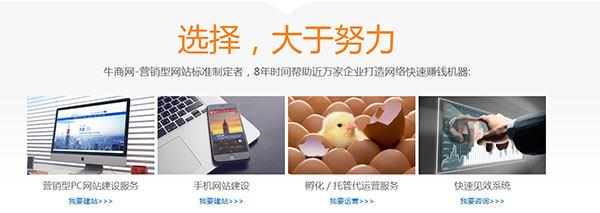 牛商網營銷型網站